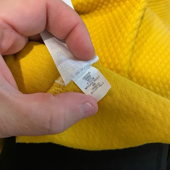 Janie and Jack yellow long sleeve jacquard dress - Picture 5 of 5